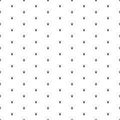 Square seamless background pattern from black yuan symbols. The pattern is evenly filled. Vector illustration on white background