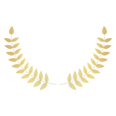 Obraz premium Vector illustration of laurel wreath.