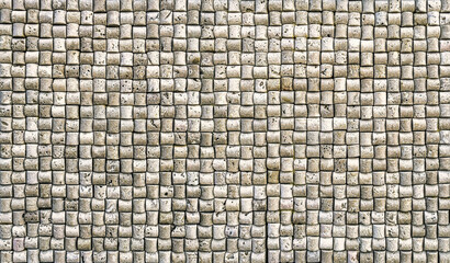 Travertine tile ceramic, mosaic square design seamless texture,