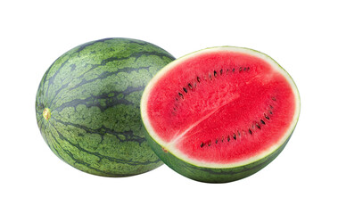 sweet watermelon isolated on transparent png