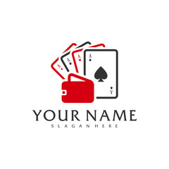 Wallets Poker logo vector template, Creative Poker logo design concepts