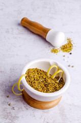 Seasoning lemon pepper