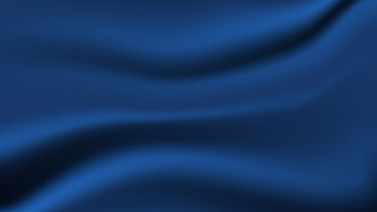 abstract blue fabric background. soft and smooth creased silk cloth as wave for graphic design element 