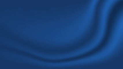 abstract blue fabric background. soft and smooth creased silk cloth as wave for graphic design element 
