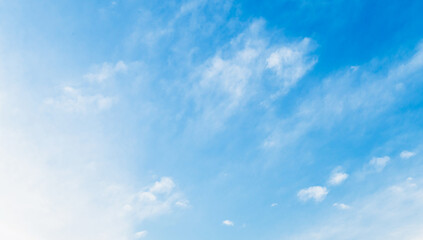 blue sky with white cloud background