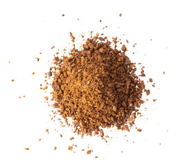 coffee powder isolated on transparent png