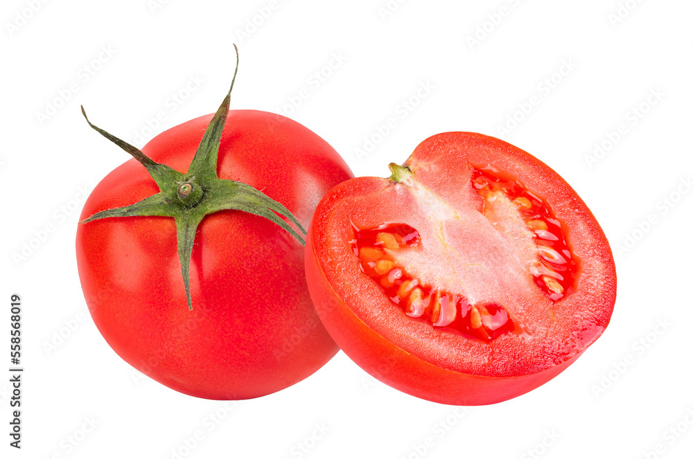 Wall mural tomato isolated on transparent png