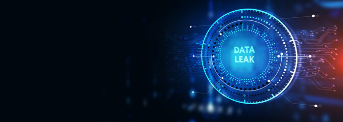 The concept of a cyber attack on a computer network. Malicious software, viruses and cybercrime. Data leak 3d illustration