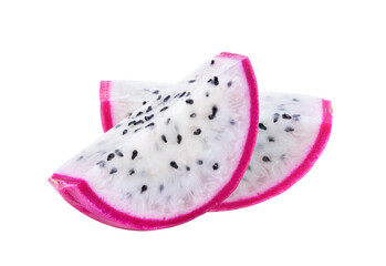 Sliced dragon fruit isolated on transparent png