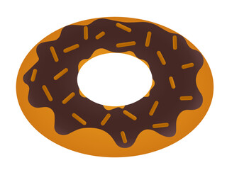 A delicious doughnut vector illustration