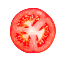 Slice of tomato on transparent png