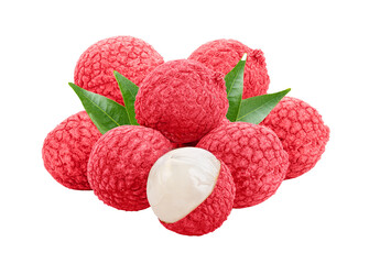 Lychee isolated on transparent png