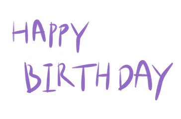 생일 캘리그라피