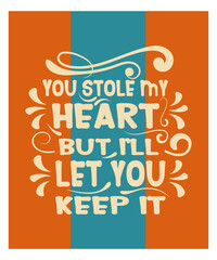 Valentine Special Quotes Typography Design