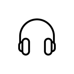 Fototapeta headphone outline style icon obraz