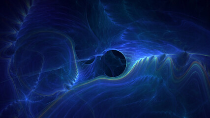 3D rendering abstract colorful fractal light background