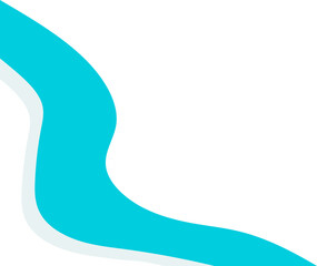Blue Abstract Line Wave 