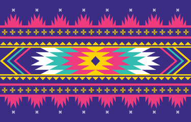 colorful textile design for cloth fabric carpet background decorate fashion. native traditional Ethnic Aztec geometric seamless pattern design. element Moroccan print.   