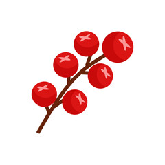 Red Flat Christmas Cherries 2