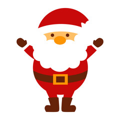 Red Flat Christmas Santa Claus 1
