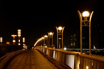 夜の夢の大橋　シンボルプロムナード夜景