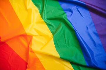 Background of colorful rainbow flag