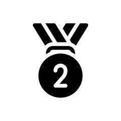 medal glyph icon