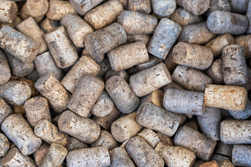 Background of wine bottle corks. 