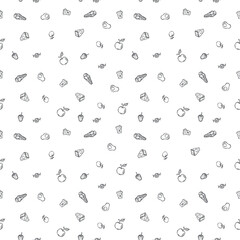 seamless food pattern. vector food background