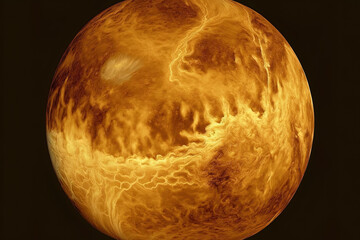 Obraz na płótnie Canvas Venus is one of the most beautiful planets in the solar system. science wall coverings. Generative AI