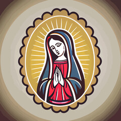 illustration of the Virgin of Guadalupe © Fernando