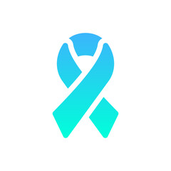 ribbon flat gradient icon