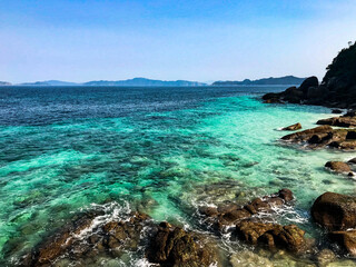 Travel to the beautiful mergui archipelago in Myanmar (Burma). Asia tropical beach