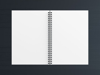 blank notepad page, mockup template
