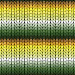 green and yellow knitted texture, Abstract knitted pattern, seamless pattern