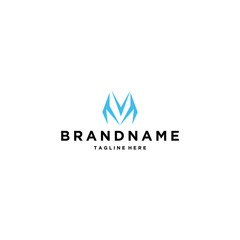 Obraz premium Letter M logo design template