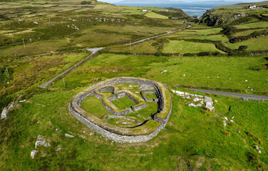 Leacanabuaile 9th century AD Celtic stone ringfort fort defended farmstead aka cashel near...