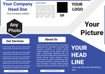 This is one page brochure design.