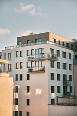 EU Modern European complex of apartment buildings. And outdoor facilities.