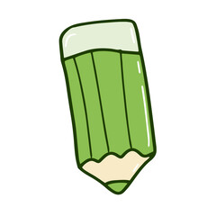 Pencil flat icon. doodle Single high quality outline symbol of graduation for web design or mobile app. Thin line signs of education for design logo, visit card . Outline logo of school