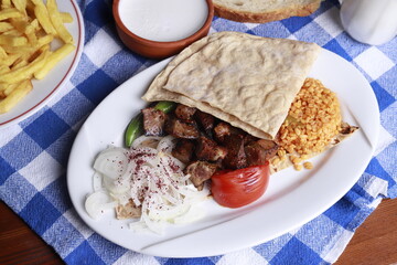 grilled cubed meat