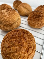 Puffs on a plate