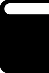 Black book flat icon Chalk illustration Reading literature