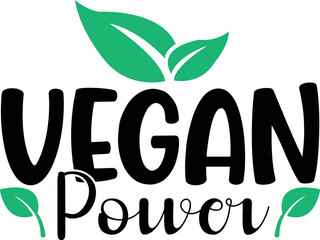 vegan power SVG