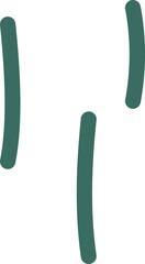 Cartoon hand drawn element flat icon