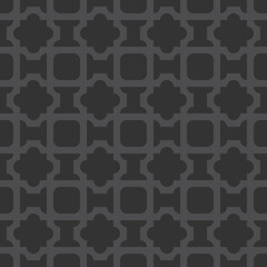 seamless grey pattern with floral ornament