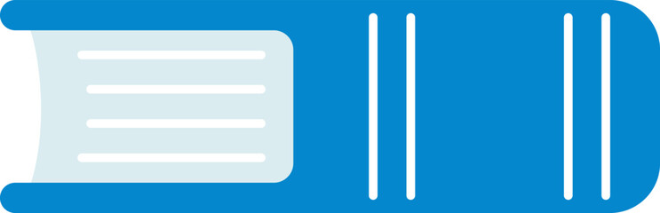 Book cover flat icon Reading at library