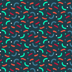 Seamless Dot and Line Pattern. It can be used for wallpaper, background, etc.