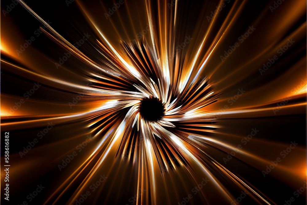 Poster abstract eye concept looking on a nebula dust in infinite space background. . mixed media.