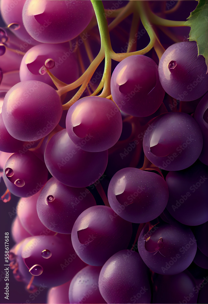Poster close up beautifu grape background texture for design.
